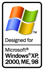 Designed for Microsoft Windows XP, 2003, 2000, NT 4.0, ME, 98 and 95, and Verified for Windows XP by VeriTest