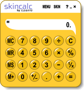 Calculator with more than 100 skins and support for translucency effects.